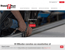 Tablet Screenshot of danskportservice.dk
